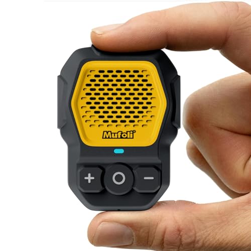 Portable Bluetooth Speaker, Wireless Wearable Bluetooth Speakers, Waterproof Jobsite Speaker Up to 14 Hours Playtime, Clip Speaker Built-in Mic for Hands-Free MusicCalls, for Outdoors Yellow