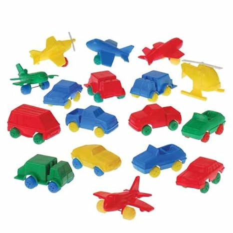 Constructive Playthings CPX-654 Block Play Transportation Set - Includes 36 Indestructible Vehicles