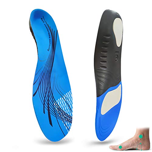 Shoe Insoles for Men and Women - Best Orthotic Insoles for Plantar Fasciitis Arch Support - Heel Pain and Foot Pain Relief - Overpronation Flat Feet Shoe Insert Athletic Walking Running,Size L