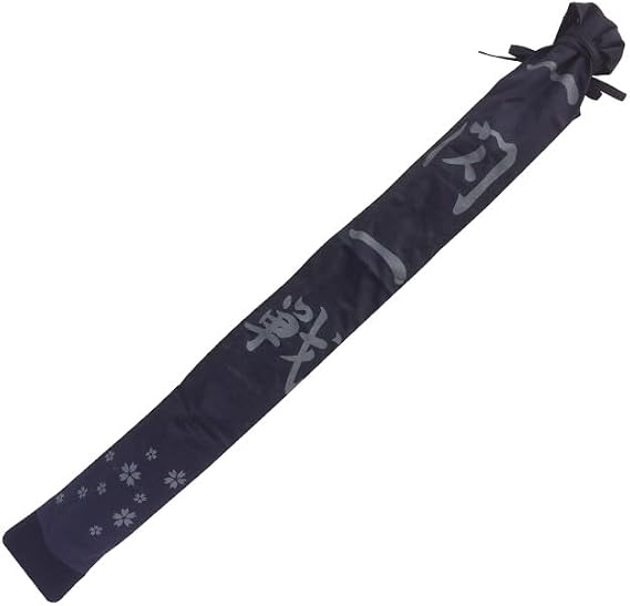 Kenshin Cotton Shinai Bag for 3 shinais with shoulder strap 100% cotton kendo shinai case with Cotton inner layer, Navy