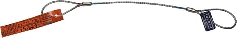 Single Leg Wire Rope Sling | 0.65 Ton Vertical Rated Capacity | Eye-to-Eye Flemish Loop Ends | 1/4" Dia. | 8' Length | EIPS 6x25 IWRC | Hanes Supply (HSI) Heavy Duty Rigging Cable