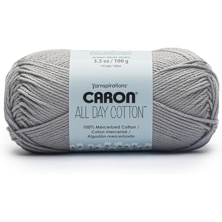 Caron All Day Cotton Yarn 100G3.5oz, White Shirt
