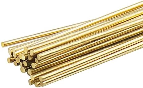 20PCS Brass Welding Rods Wires Sticks 50CM Length Wire Electrode Soldering Rod For Brazing Soldering Repair Tools (20PCS/ 2MMX50CM)