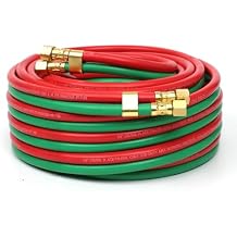 DYNAMIC POWER 1/4" x 50' Twin Welding Hose Meets RMA/CGA Standards for Grade R, Type D)