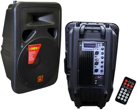 Mr. Dj PP-3500BT 15-Inch 2500 Watts Bass Amplifier Cabinet with Max Power Speaker and Built-In Bluetooth