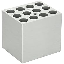 Labnet D1115-TALL Aluminum Dry Bath Block for AccuBlock Digital Dry Bath, Holds 12 x 15ml Centrifuge Tube