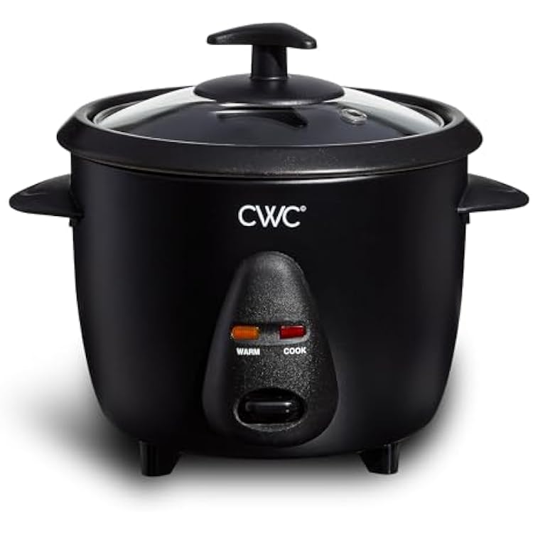 COOK WITH COLOR 6 Cup Rice Cooker 300W - Effortless Cooking and Perfectly, Cooks 3 Cups of Raw Rice for 6 Cups of Cooked Rice, Black