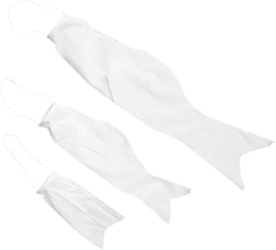 3Pcs Blank Japanese Koinobori Windsock Diy Carp Flag Blanks for Blank Japanese Fish Windsock for Decorations