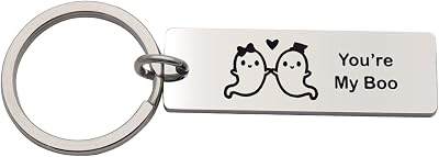 Beeshion Youre My Boo Keychain Boyfriend Gift Funny Ghost Couple Keychain Gift for Boyfriend Girlfriend Anniversary Jewelry