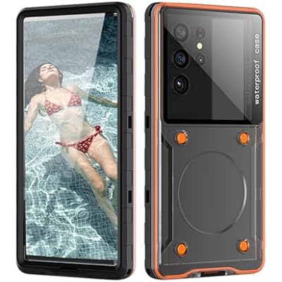 Waterproof Phone Case for Samsung Galaxy A53 A54 A55 A56 [Underwater Touchscreen] with Lanyard, IPX8 Professional Waterproof Diving Case Cover for iPhoneSamsungGoogleMoto -Universal Black