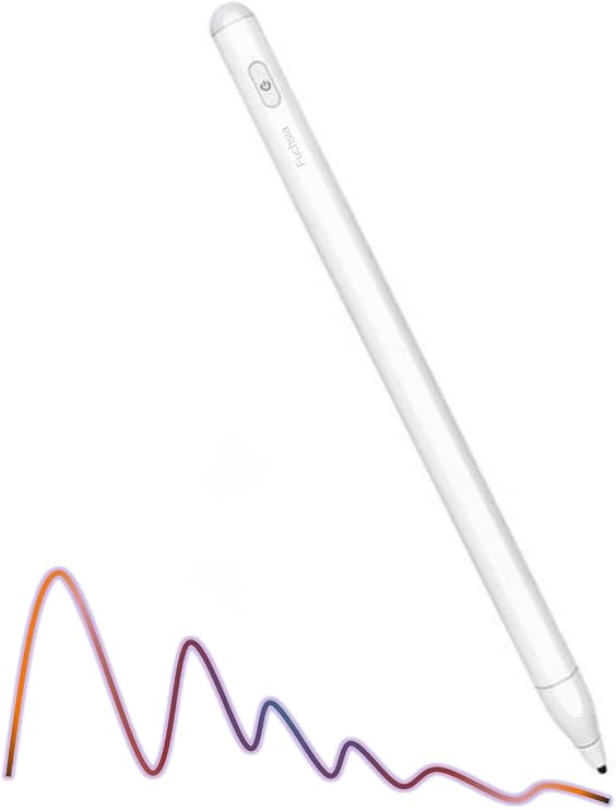 Fuchsia Xiaomi Mi Pad 6 ile Uyumlu Eğime Göre Çizgi Kalınlığı Değişen Şarjlı Dokunmatik Ekran Kalemi Stylus Pen