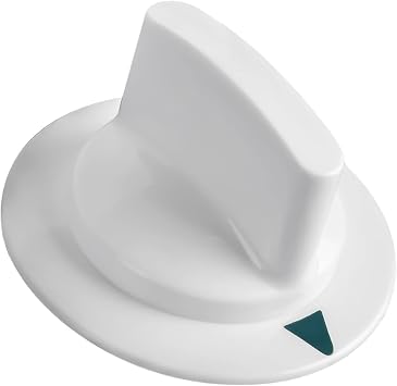 WE1M652 Dryer Timer Control Knob with Reinforced Metal Ring by Seentech Compatible GE & Hotpoint Dryers Replaces: 1264289 AP3995164 PS1482196 (Pack 1)