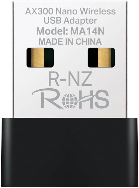 Mercusys MA14N | AX300 Mbps Nano USB Wi‑Fi 6 Adapter | Easy Installation | Windows & Linux Compatible | Tak‑Run