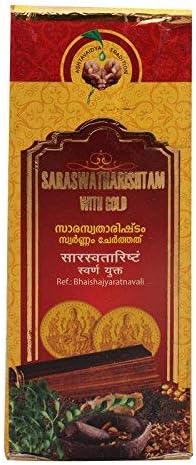 Vaidyaratnam Saraswatharishtam With Gold 100 ML (Pack Of 1)| Ayurvedic Products | Ayurveda Products | Vaidyaratnam Products