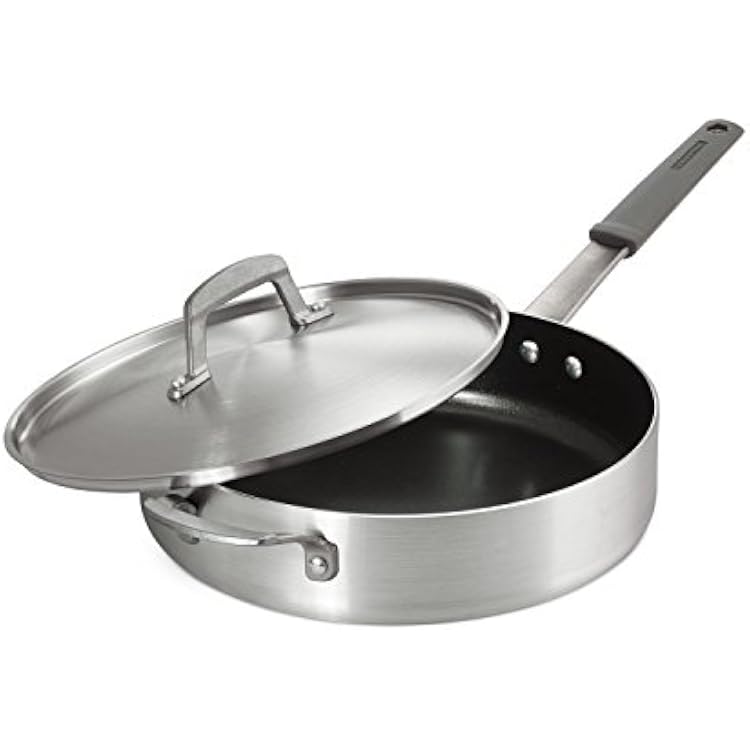 Tramontina 80114624DS Deep Saute Pan, 5.5 Quarts, Silver