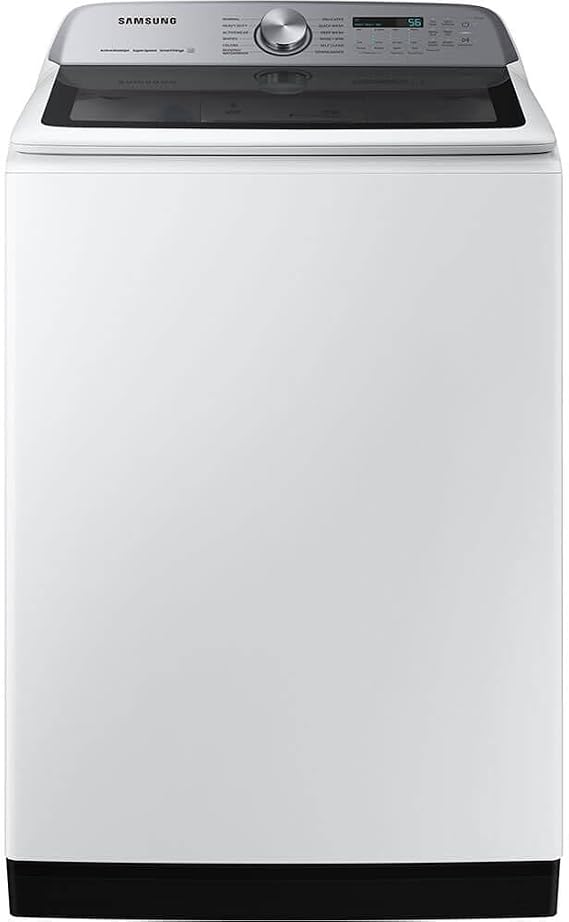 Samsung 5.4 Cu. Ft. Smart Top Load Washer with Active Wave Agitator in White