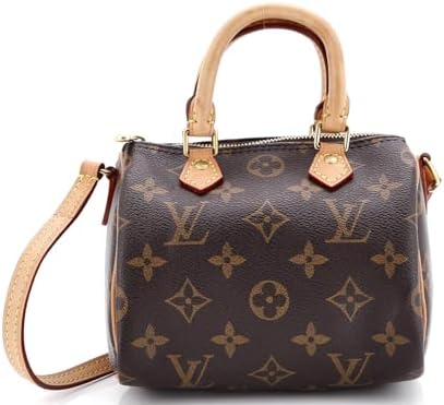 Pre-Loved Speedy Bandouliere NM Bag Monogram Canvas Nano, Brown