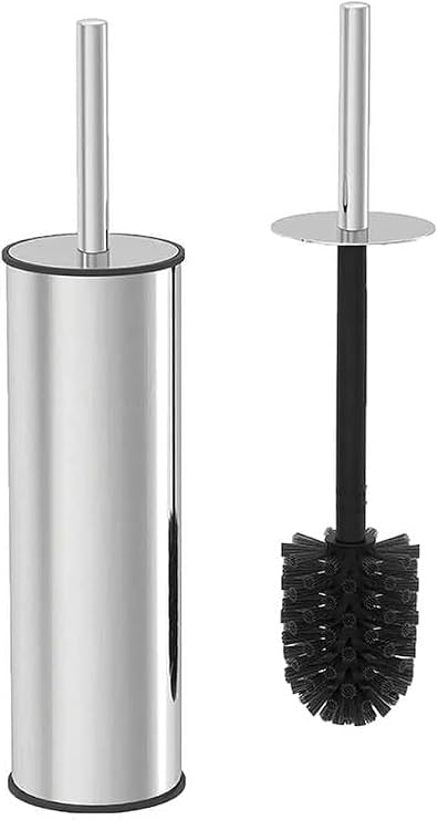 Orret Home Metal WC Fırçası, Krom Tuvalet Temizleme Fırçası, Paslanmaz Çelik Saplı, Dayanıklı ve Hijyenik Banyo Aksesuarı