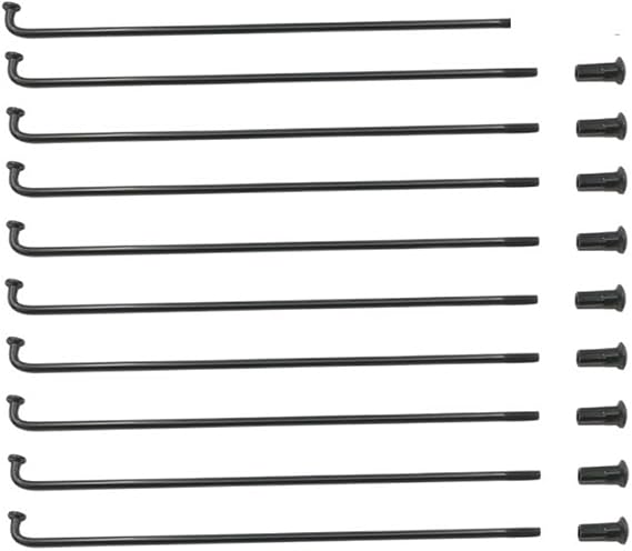 Bike Spokes 40 Pcs/10 G E-Diameter 3.2 Mm Black Color J-Bend Electric Bike Wheel Spokes Length 30mm - 145mm Range Customize Bicycle Spokes(Length 160mm)