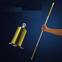 Mnyixsi Magic Staff Metal Appearing Cane Metal Appearing Cane Magician Wand Retractable Collapsible for Professional Magician Stage Close- up Magician Tricks Accessories