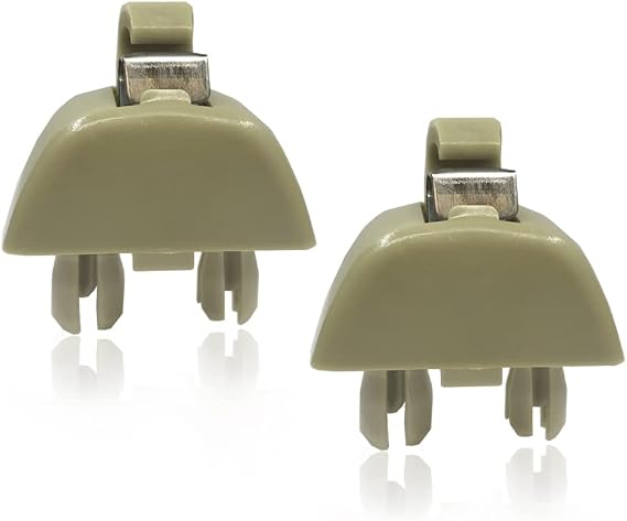 Beige Sun Visor Support Clip, Replacement for Audi A6 Quattro A7 A8 RS6 for VW Passat, Replaces OE: 6R0857561Y20 (Sun Visor Support Clip Holder Bracket Hanger)(2PCS)