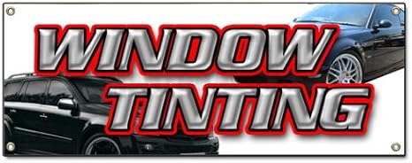 Window Tinting Banner Sign Car Tint Film Roll Signs