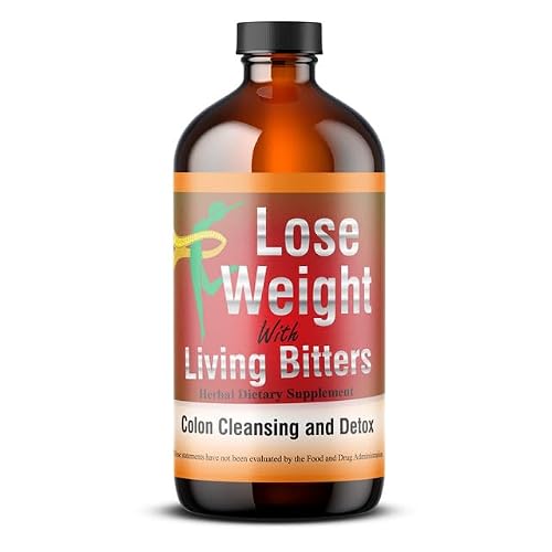 HERBOGANIC Detox Living Bitter 16oz - Natural Blend of Peppermint, Gensing, Ginger and Dandelion to support Immune System and Boost Energy Levels