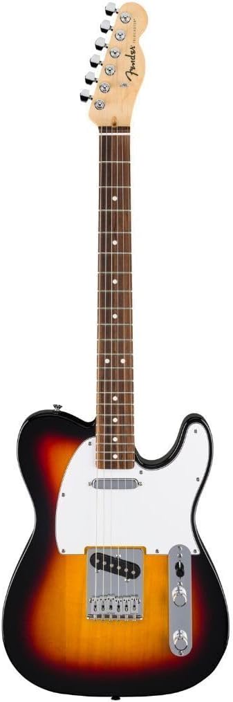 Fender Standard Telecaster, Electric Guitar, Modern "C" Shaped Neck, Laurel Fingerboard, White Pickguard, 3-Color Sunburst