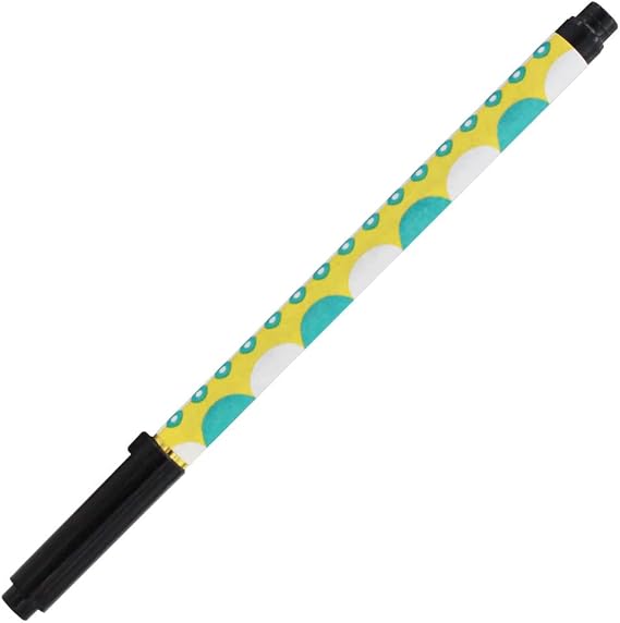 Akashiya SAWI-500P-4 New Brush Pen, Ancient Capital Healing Dot Yellow