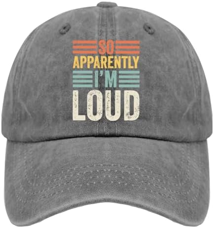 So Apparentlys I'm Too Louds Womens Baseball Hats Athletic Hat for Womens Hikin Cap Breathable Baseball Hat Women