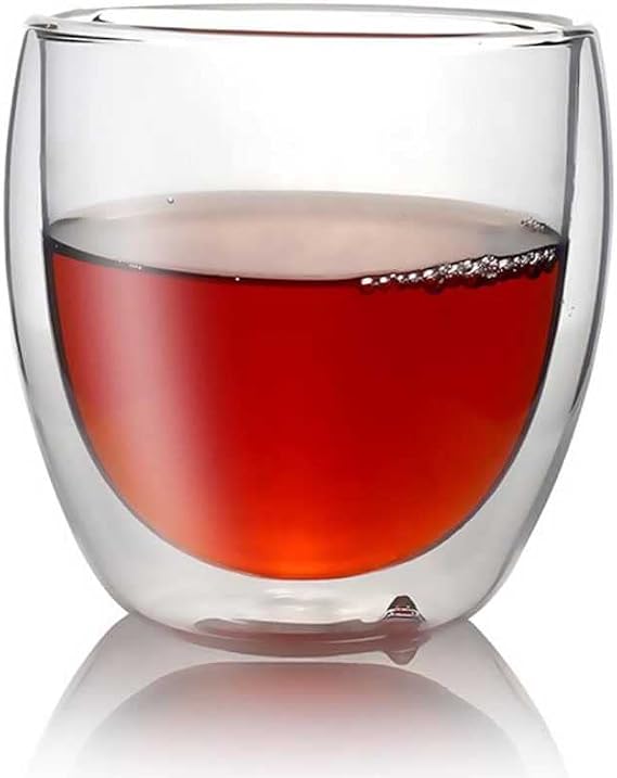 Epinox Çift Cidarlı İki Katmanlı Çift Camlı Bardak, Kupa, Borosilikat Cam, Yalıtımlı, 250 ml