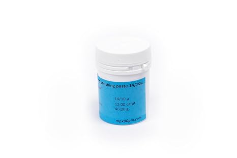 Diamond Oil-Based Polishing Paste 14/10 Micron 40g-100g. Metal and Gemstone Polish. (40, Grams)
