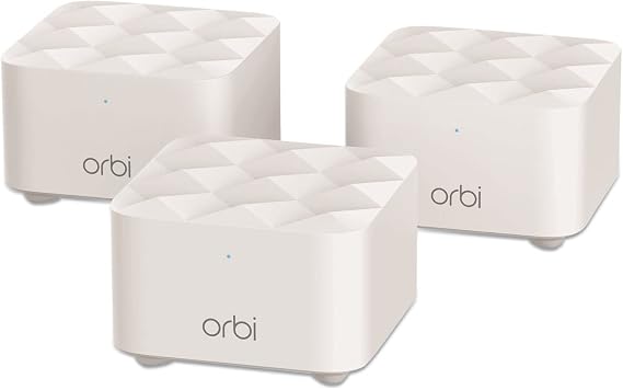 NETGEAR Orbi Whole Home Mesh WiFi System (RBK13) Router Replacement Covers up to 4,500 sq. ft. with 1 Router & 2 Satellites