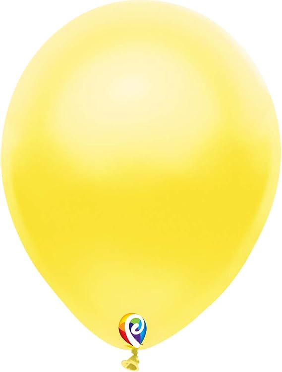 12" Pearl Yellow Latex Party Balloons