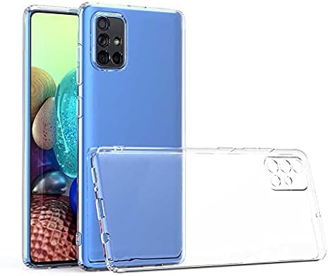 Ehr. Samsung Galaxy A51 Uyumlu Kamera Korumalı Darbe Önleyici Ultra Slim TPU Şeffaf Silikon Kılıf (Şeffaf, Samsung Galaxy A51)