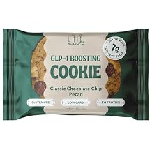 ChipMonk GLP-1 Boosting Cookies - Chocolate Chip Pecan (6 Pack) Low Carb, Gluten-Free, High Protein, Healthy GLP-1 Boosting Sweet Snack with 7g Protein and 7g Dietary Fiber