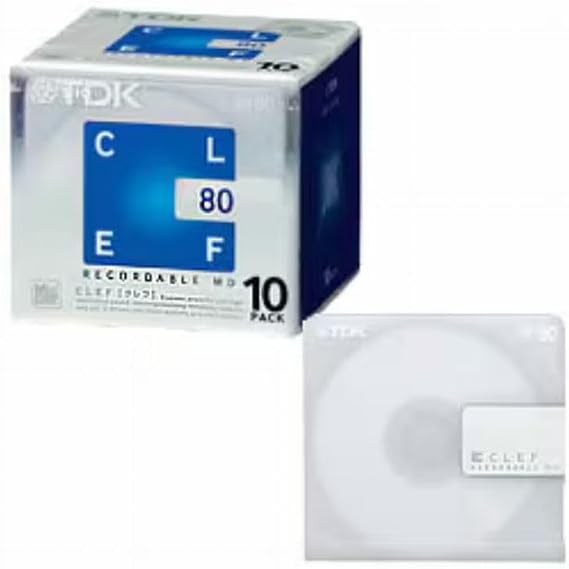 TDK 80-minute Blank Mini Disc Md Recordable Minidisc 10 Pcs Pack
