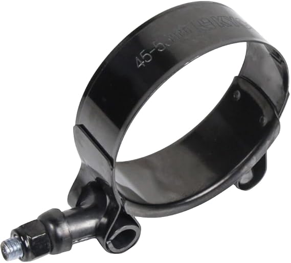 Kyostar 1.75" T-Bolt Hose Clamp Adjustable Stainless Steel Clamp Black (Electrophoresis) Diameter Ranger for 1.75" (45mm -53mm)