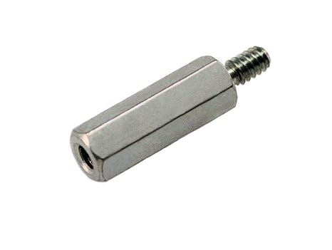 UNICORP MMF1335-M03-F21-M3 4.5MM Hex Male-Female Standoff, M3 THD x 22MM lg, Brass Zinc QTY-100
