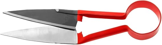 BERGER Sheep & Hedge Shears 12.2" Forged Garden Shears with Self-Sharpening Heat-Treated Carbon Steel Blades, 5.5" Cutting Length, Round Spring 27310