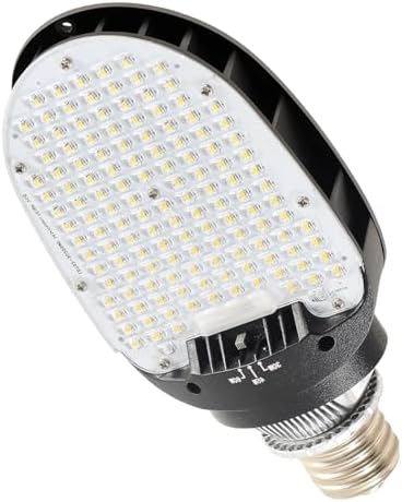 LED Shoebox Retrofit Light, 30W45W60W Power Selectable, 5000K 135LMW 180 Paddle Retrofit Bulb, E26 Base with E39 Adapter, IP65 Outdoor Rated for Wall Pack, Canopy, Parking Lot Lights 1 Pack