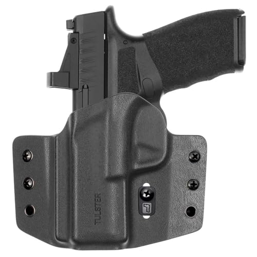 Tulster OWB Contour Kydex Holster in Left Hand fits: Springfield Armory Hellcat Pro | Optic Compatible Outside The Waistband Concealed Carry