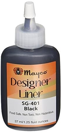 Mayco, Designer Liner Kit, 1.25oz Bottle, Black, SG4011
