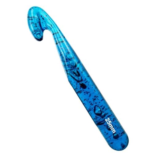 Weabetfu 25mm Large Crochet Hook,Huge Crochet Hooks for Chunky Yarn,Ergonomic Knitting Giant Crochet Hooks,Big Crochet Needles for Knitting Yarn Carpet Scarf Wool Roving