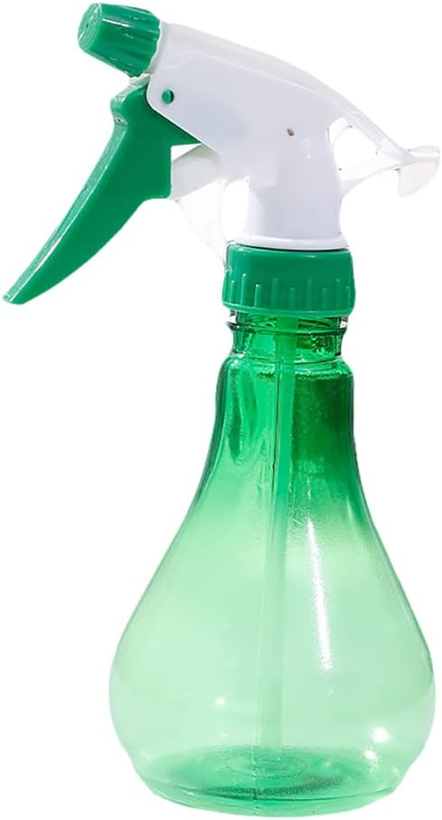Plastic Watering Can, Handheld Pressure Plant 250ML Watering Can with Adjustable Nozzle for Garden, Plant, Cleaning 2 Pack,Green,250ML