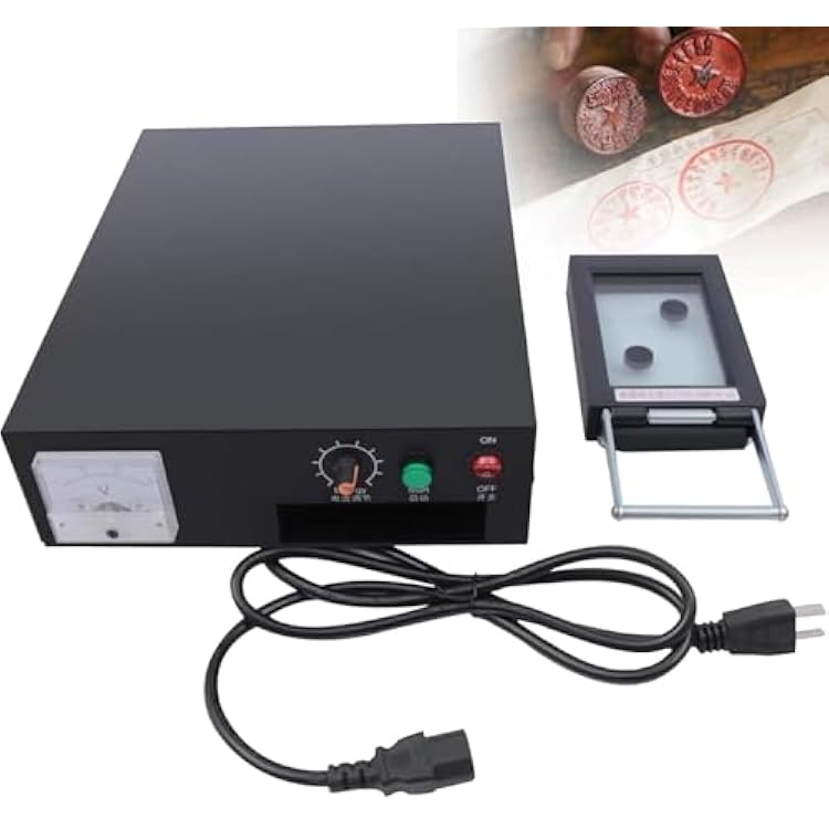 Flash Stamp Seal Maker, Digital Photosensitive Seal with 10 Energy Adjust Gears, High Efficiency and High Performance, for Making Personalized Tourist Stamps