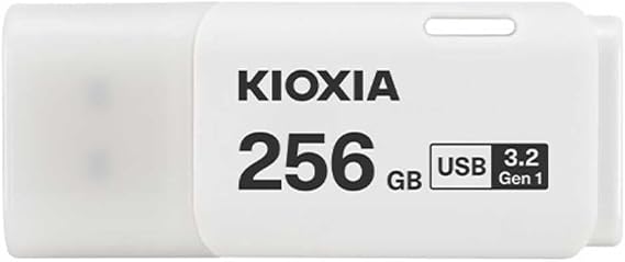 KIOXIA TransMemory U301 256GB USB Bellek – USB 3.2 Gen 1, Beyaz