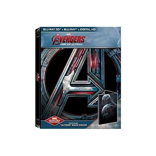 Avengers Age Of Ultron Steelbook Blu-ray 3DBlu-rayDigital HD Vision Back Cover