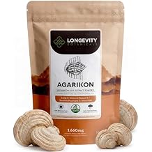 Longevity Botanicals Agarikon Mushroom Powder Supplement Extract 100g | Fomitopsis Officinalis Fruiting Body | 30% Beta-D-Glucans | 60 Servings of 1,660mg | Supports Respiratory & Immune Wellness