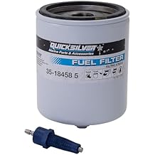 Quicksilver 18458Q4 Water Separating Fuel Filter Kit with Blue Water Warning Sensor for Mercury Outboards
